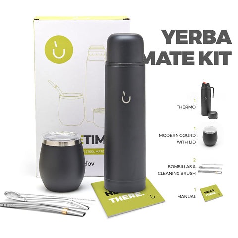 Guampa Balibetov para mate moderno con doble pared conserva la temperatura.