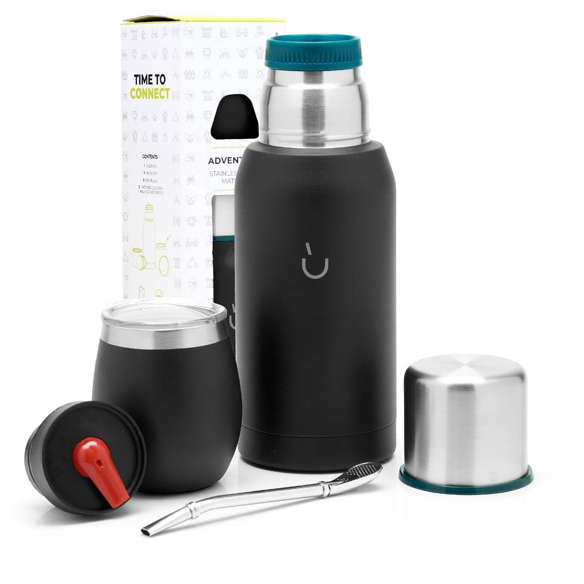 BALIBETOV mate copa acero inoxidable, para preparar mate tradicional.