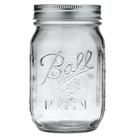 Frascos Ball de vidrio claro para envasar 16 oz