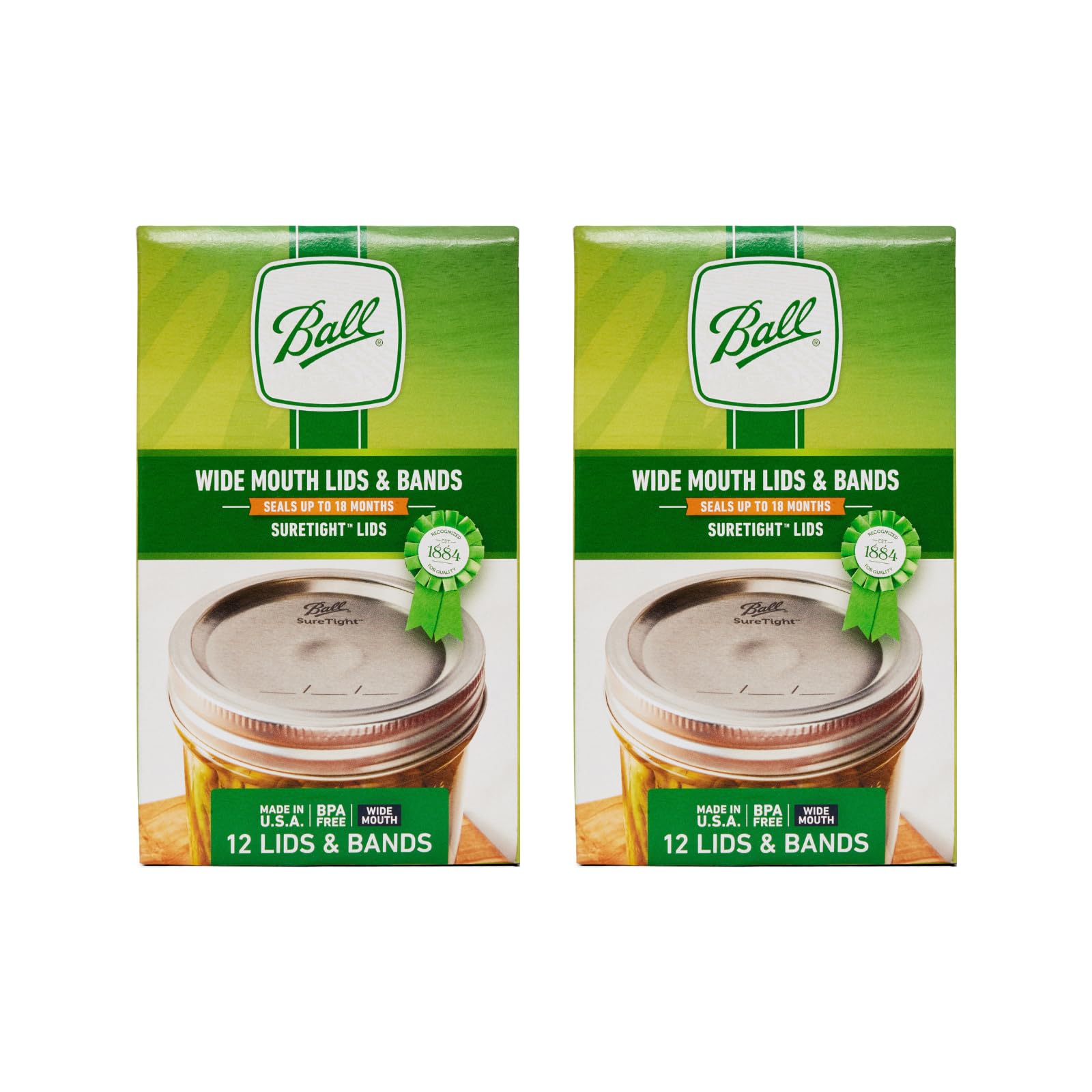 Ball Mason tapa de boca ancha con cierre hermético para conservar alimentos.