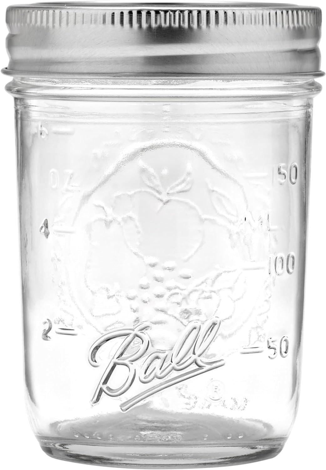 Tarro Ball Mason de boca regular con tapas y aros para envasado