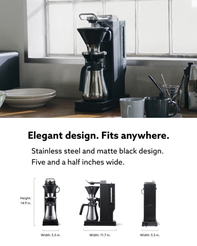 BALMUDA The Brew crea una experiencia de cafetería en casa para una taza perfecta.
