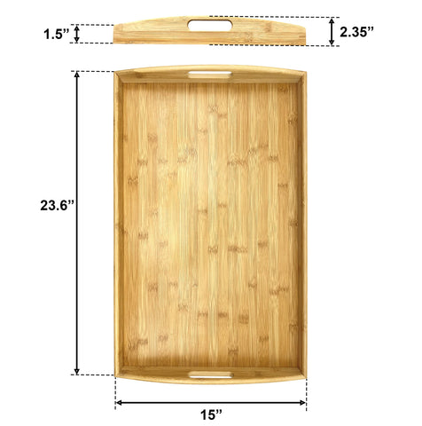 Bam & Boo bandeja para picnic exterior con bordes elevados