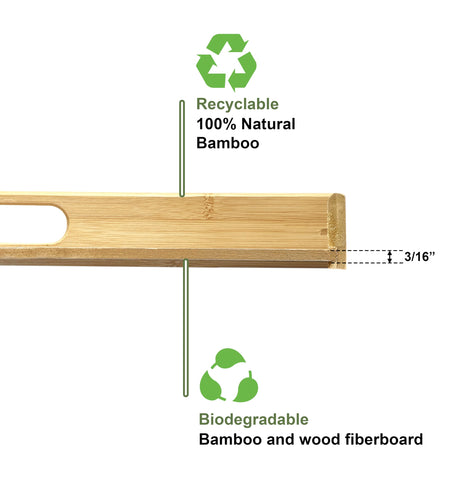Bam & Boo bordes reforzados de bambú para mayor durabilidad.