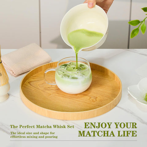 Cuchara de bambú Bamandan, complemento natural para medir y mezclar matcha.