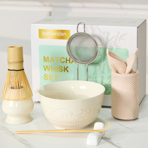 Set de 7 piezas Bamandan, kit completo para ceremonía del matcha en casa.