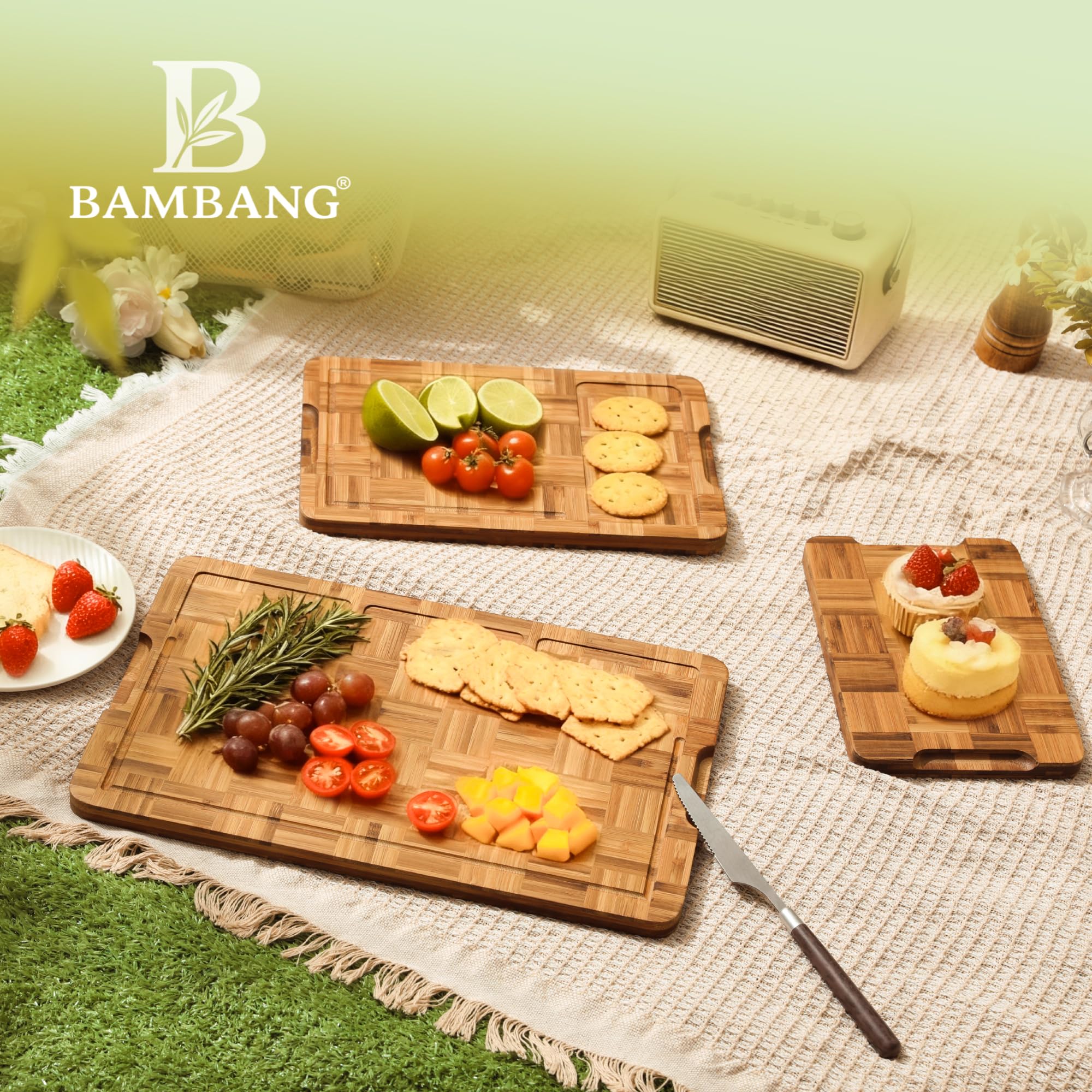 Acabado natural de la tabla BAMBANG, listo para uso diario.