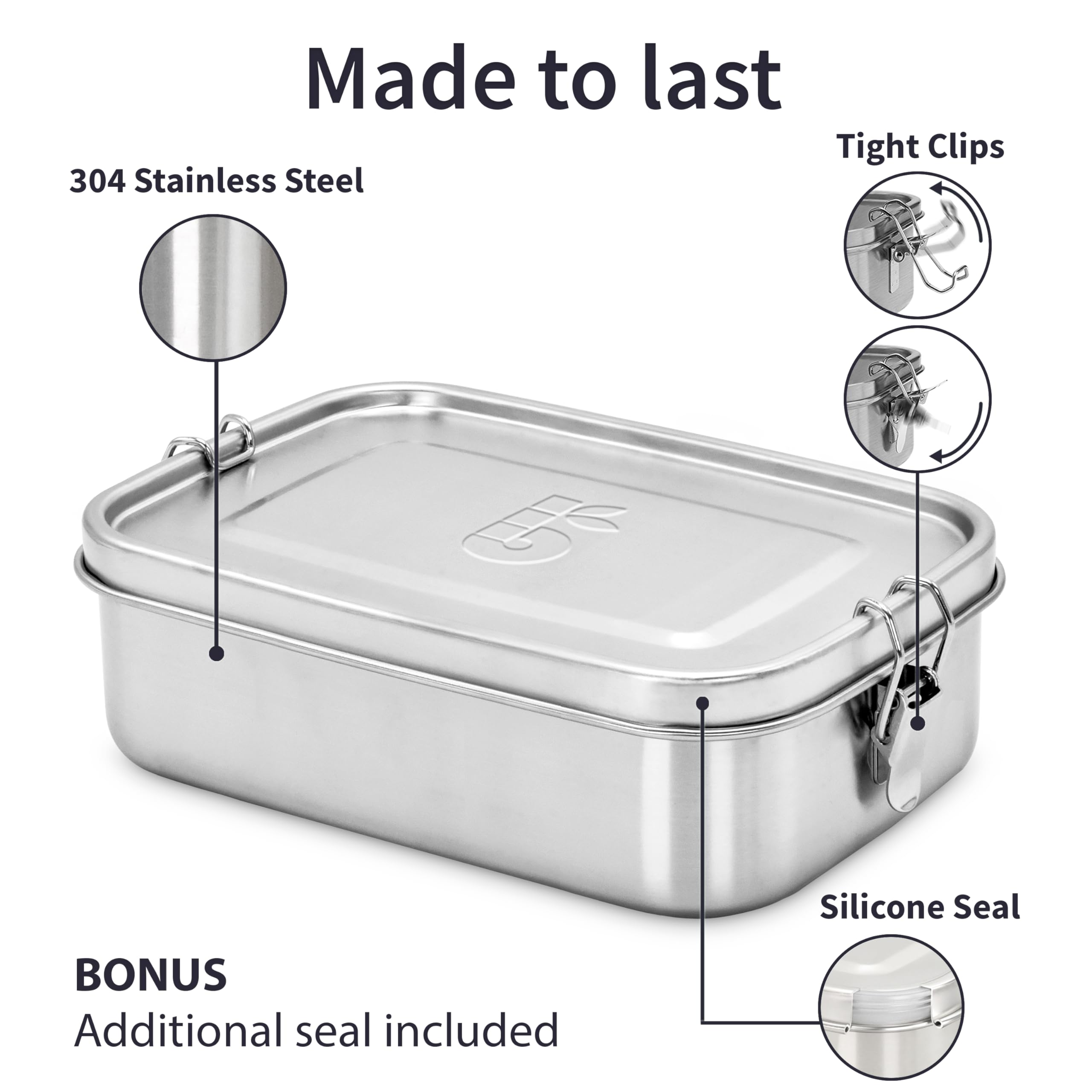 Bambaw con compartimentos ajustables para separar desayunos y almuerzos