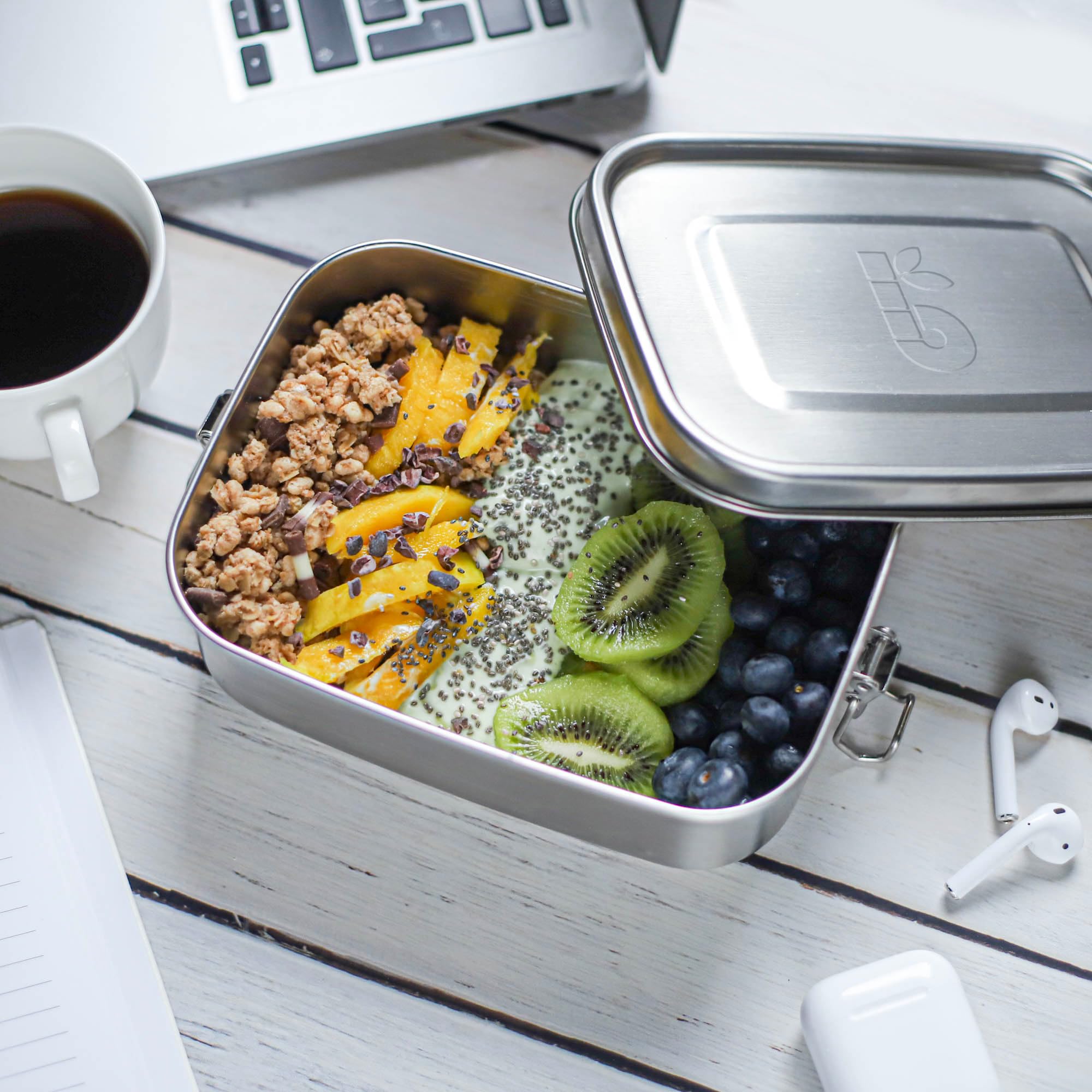 Bambaw lunchbox resistente para uso diario en oficina o exterior