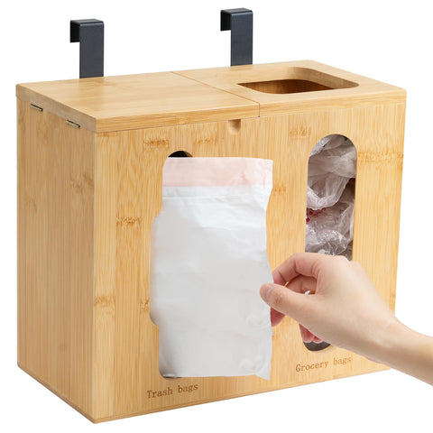 Bambition dispensador-basura y bolsas-de-compra: acceso rápido en la cocina.
