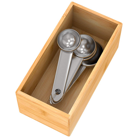 Bambloom organizador cajón bambú para utensilios y cubiertos, ordenado y de fácil acceso.
