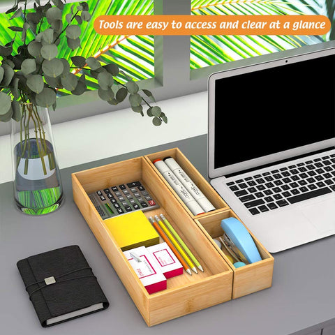 Bambloom organizador de cajón para cocina con diseño natural, utilidad diaria.