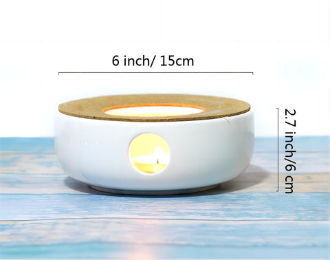 Base estable de Bamboo's Grocery LoKii para tetera y taza