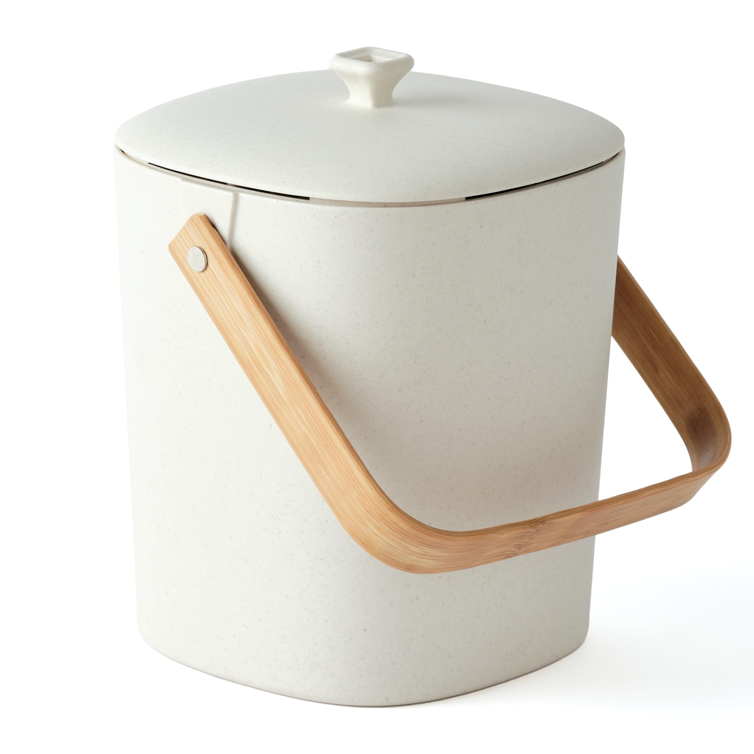Bamboozle: tapa filtrante para contenedor de compost en la cocina que controla olores.
