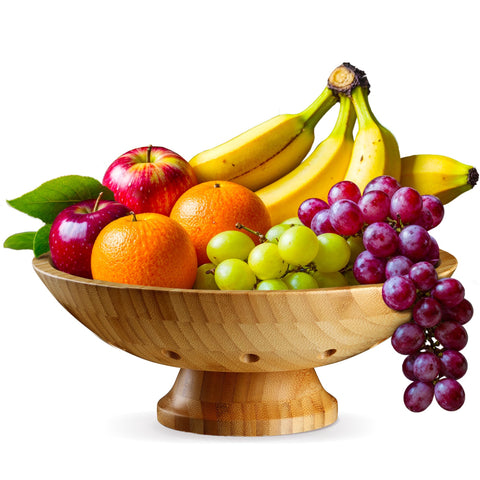 Regalo ideal Bambüsi frutero con acabado natural