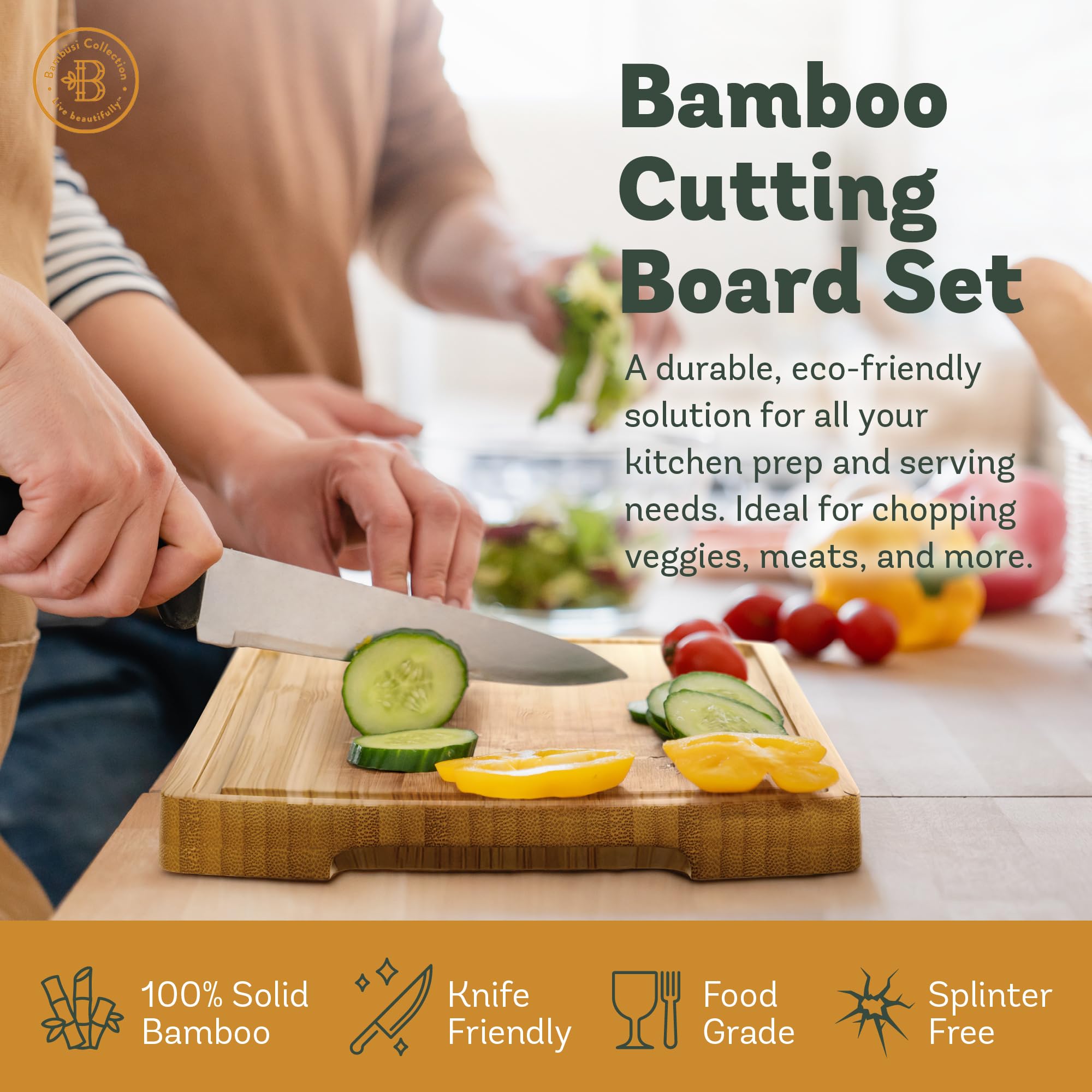 Mango lateral de Bambusi, asas para mover con seguridad.