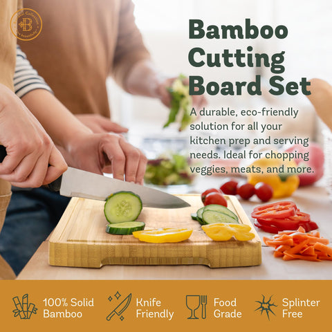 Bambüsi: tabla versátil para cortar y servir alimentos con estilo.