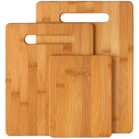 Bambüsi tablas de corte set 3 grandes para carne y verduras