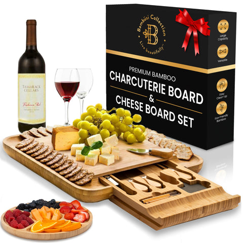 Bambüsi tablero de charcutería regalo premium para mesas festivas
