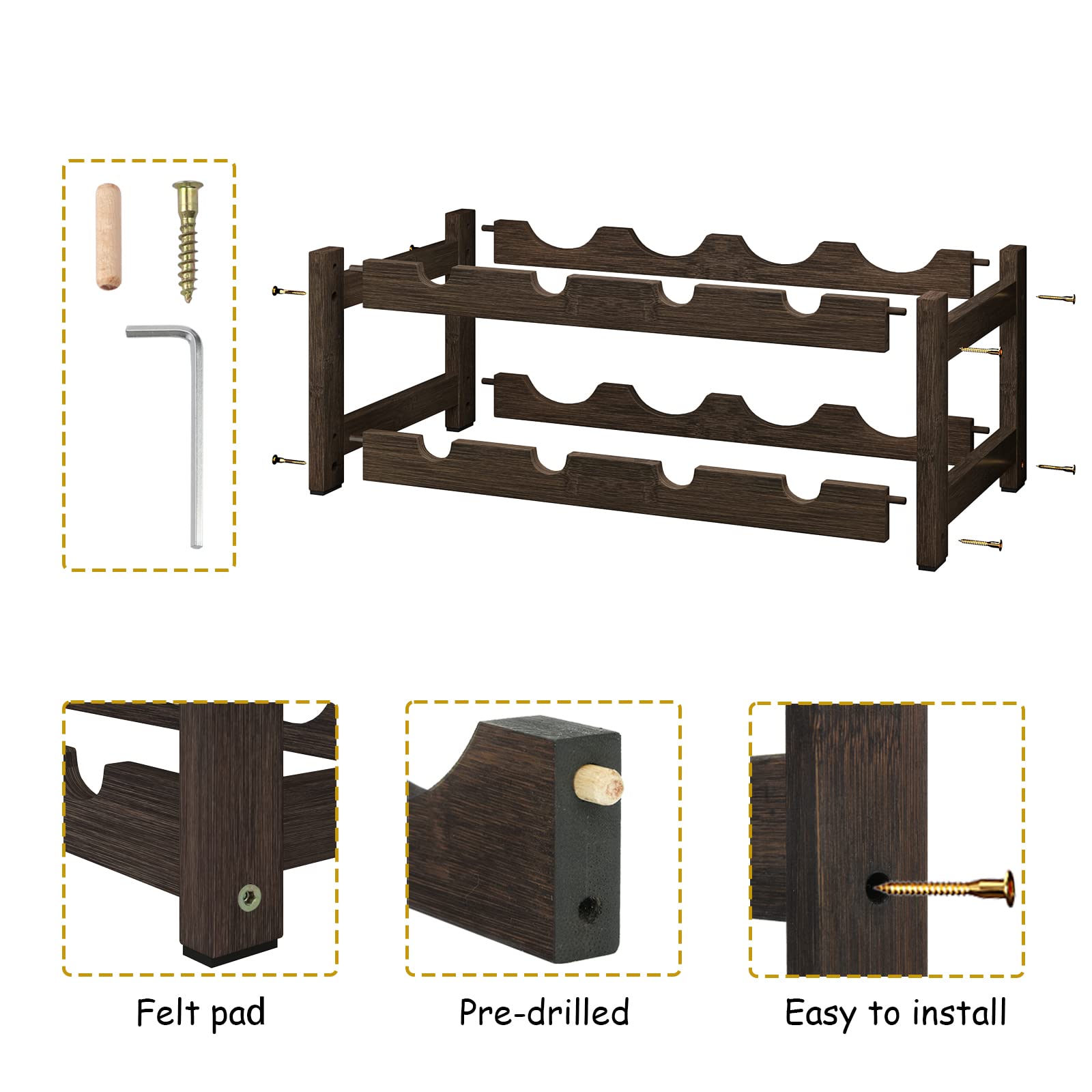 BAMEOS estante compacto para encimeras, ideal para pequeños espacios.