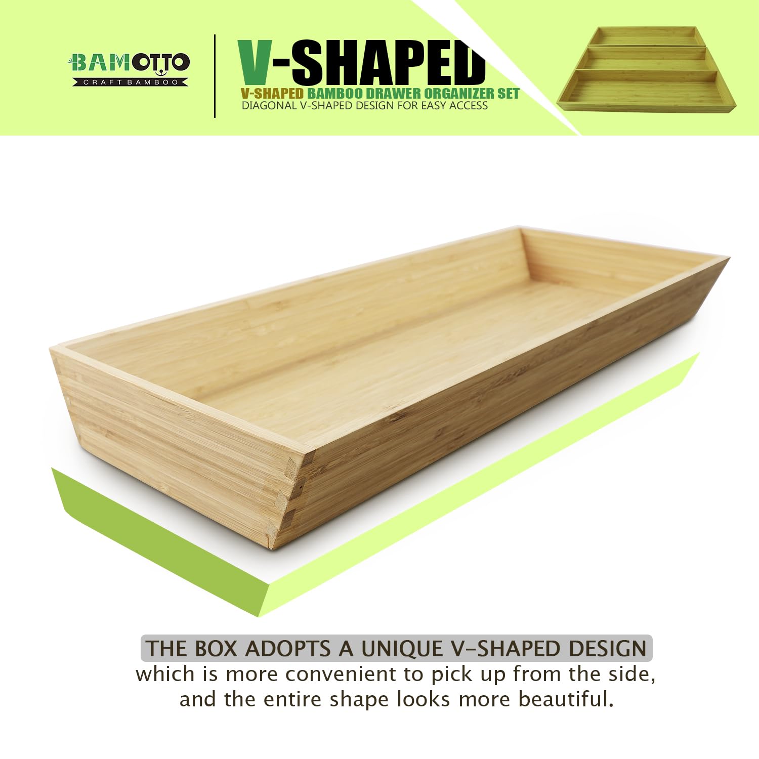 BAMOTTO CRAFTBAMBOO: dos piezas para mantener utensilios de cocina al alcance.