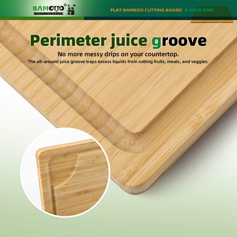 BAMOTTO CRAFTBAMBOO: superficie plana que protege cuchillos y facilita cortes.
