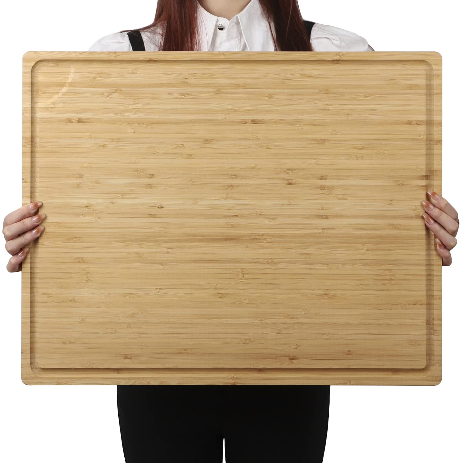 BAMOTTO CRAFTBAMBOO: tabla de corte 24x18 con mango estable para grandes preparaciones.