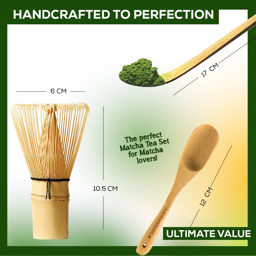 BAMBOOWORX chashaku: cuchara medidora para porciones precisas de matcha