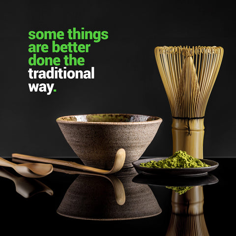 BAMBOOWORX cuchara para mezclar matcha, evita grumos al batir