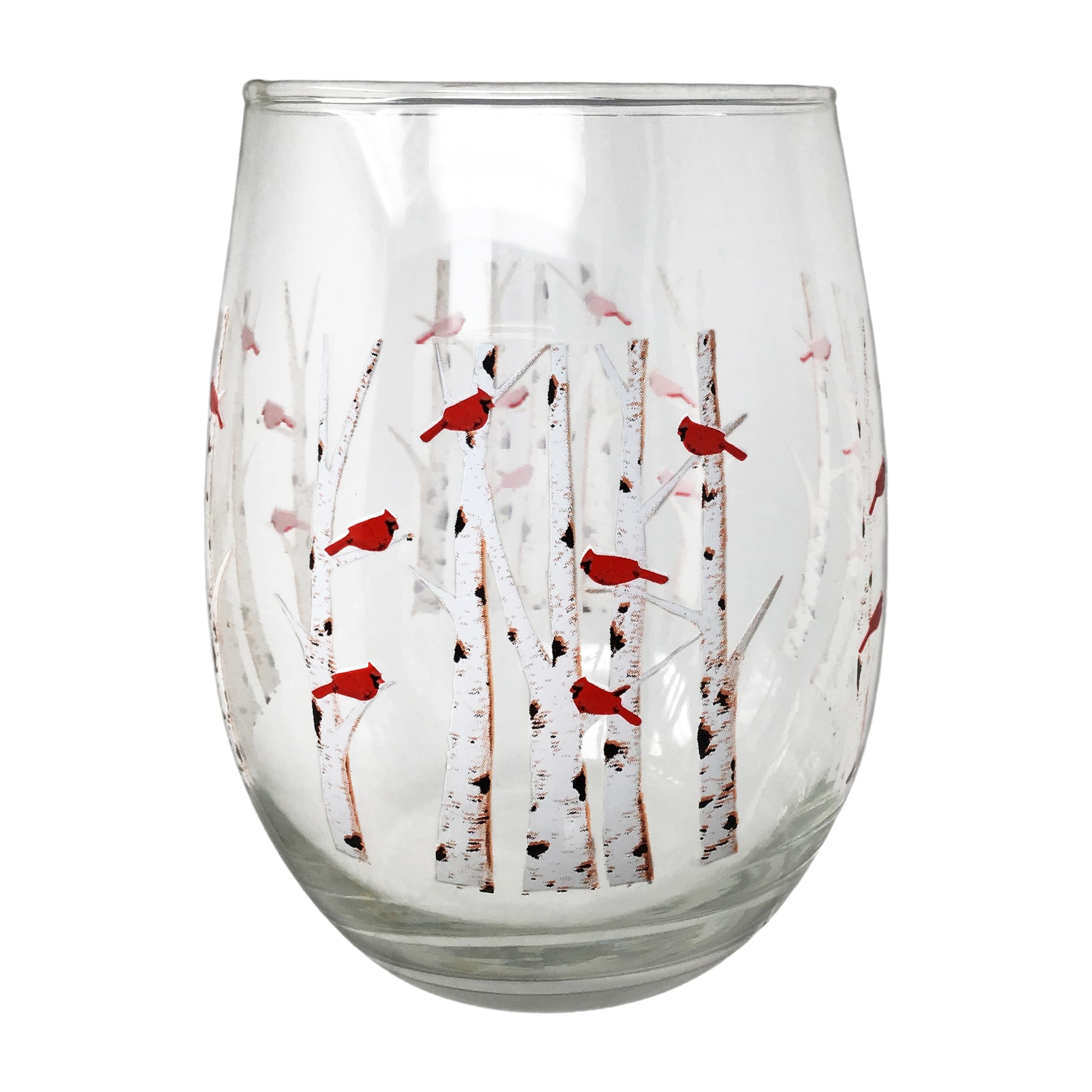 Ambiente invernal con cardenales y abedules, ideal para mesa festiva BANBERRY