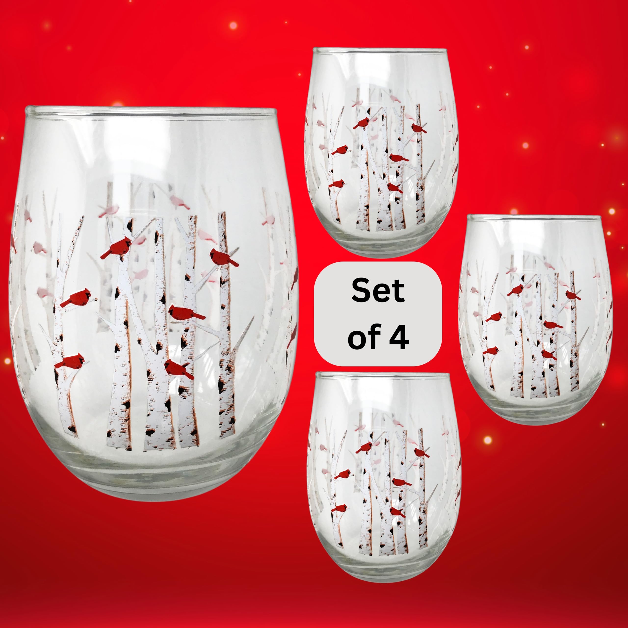 Conjunto de copas sin tallo BANBERRY DESIGNS, listo para regalar con estilo