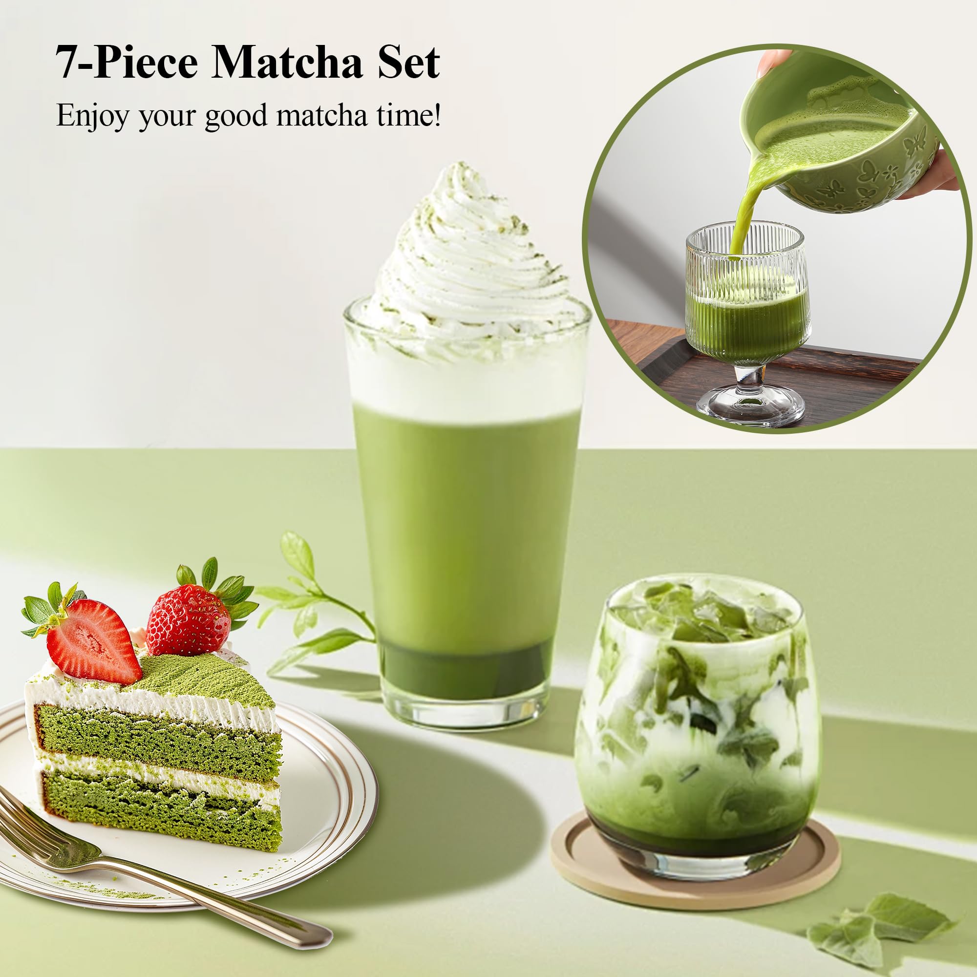 Bandiction caja regalo para set de matcha, presentación elegante.