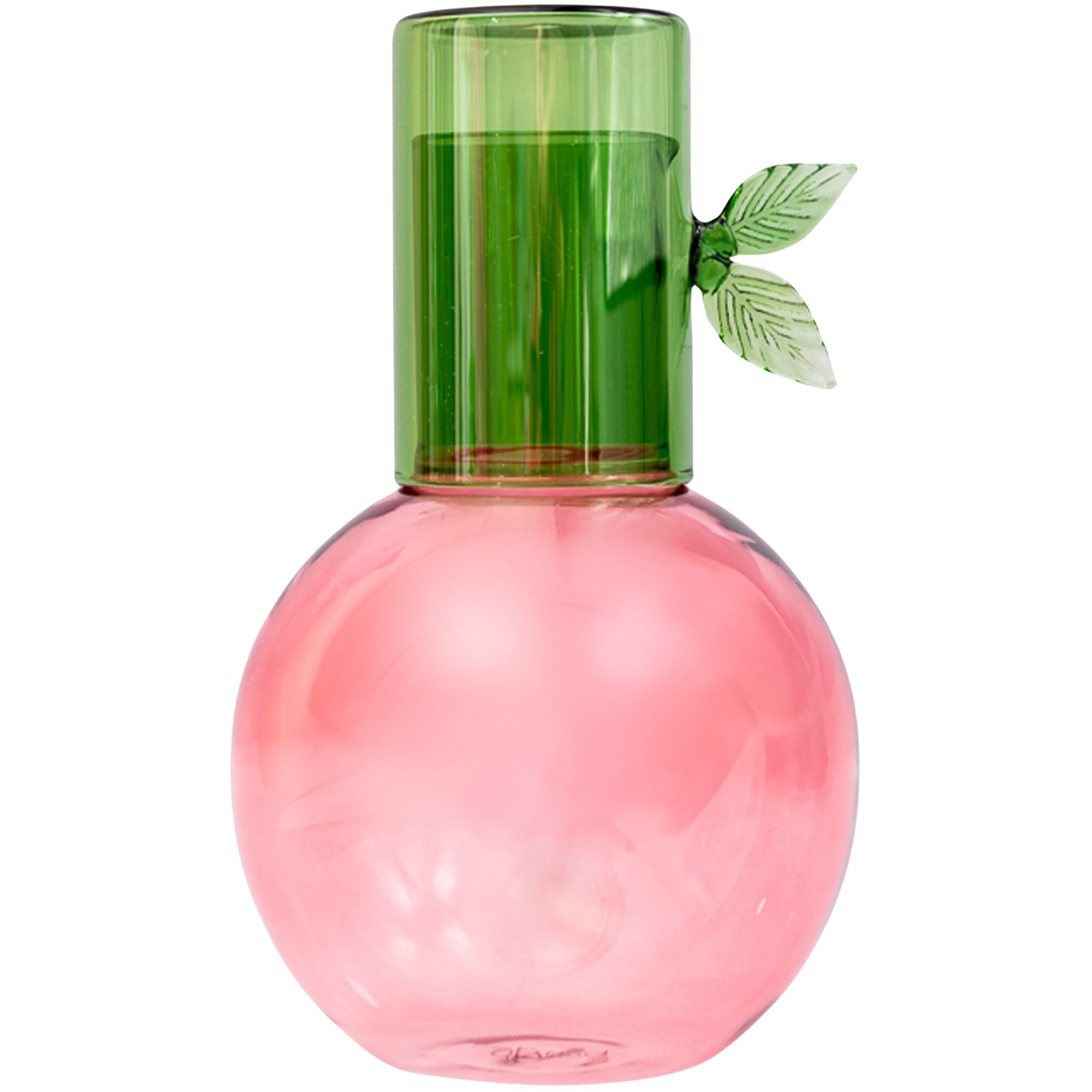 Ban.do jarra cristal cereza, estilo divertido para la mesa de noche.
