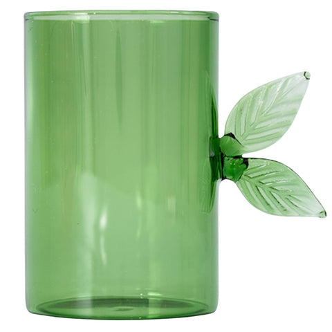 Ban.do regalo ideal: jarra de cristal con diseño de cereza y tapa-hoja.
