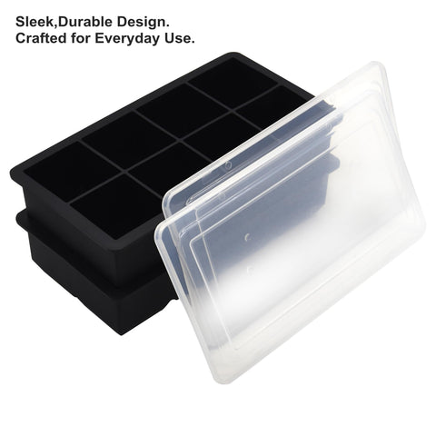 Bangp molde cuadrado de silicona: desmolde fácil para cubos perfectos