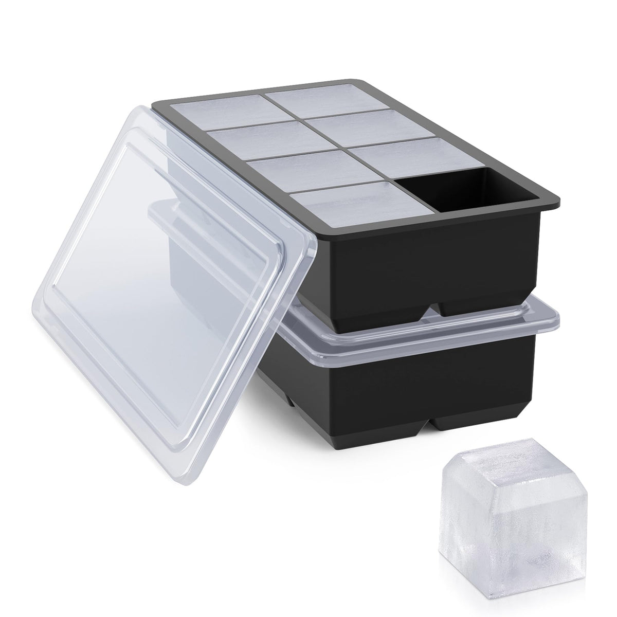 Bangp cubos de hielo grandes para whisky, 2-pack, enfriamiento prolongado