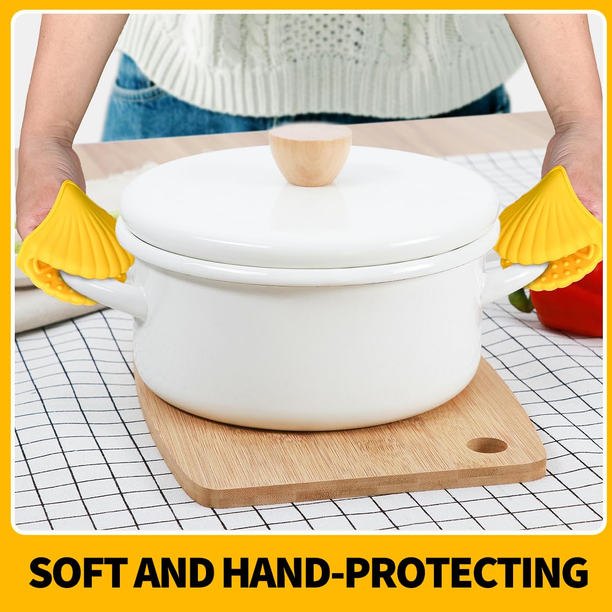 Banvih diseño divertido concha de silicona para cocinar con alegría.