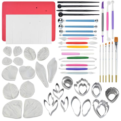 Baotongle set de cortadores de flores para fondant, ideal para decoraciones duraderas