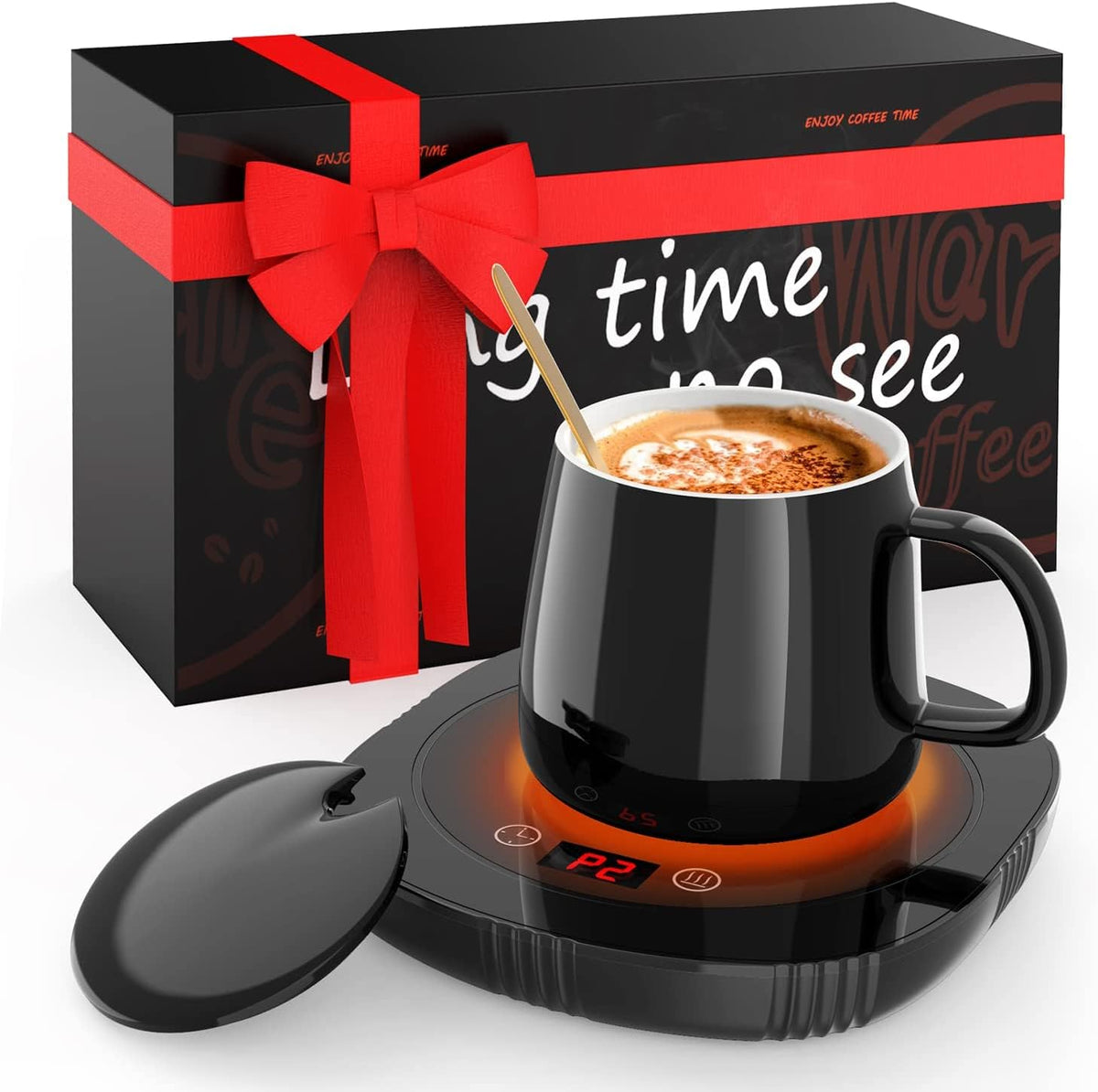BAPOLE calienta-taza para escritorio con soporte estable y calor constante.