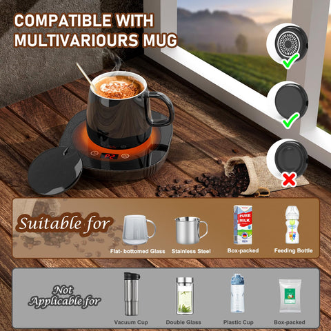 BAPOLE dos-ajustes-de-temperatura para café, té o chocolate caliente.