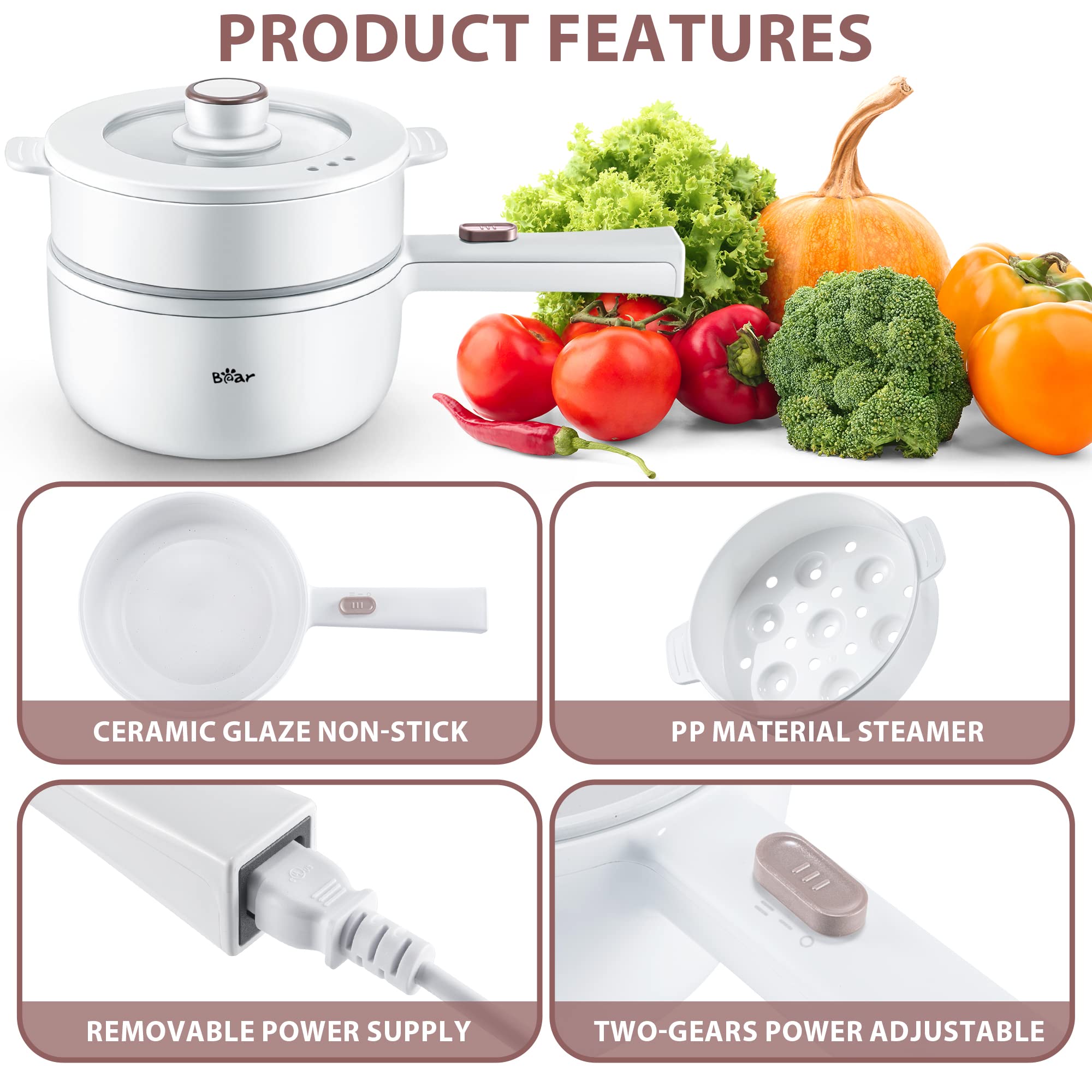 Bar Bear control de potencia ajustable para recetas diversas.