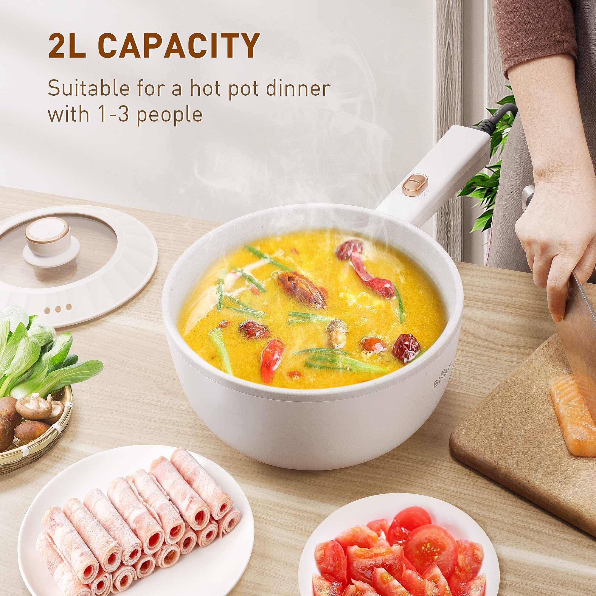 Bear Hot Pot, revestimiento antiadherente facilita la limpieza.
