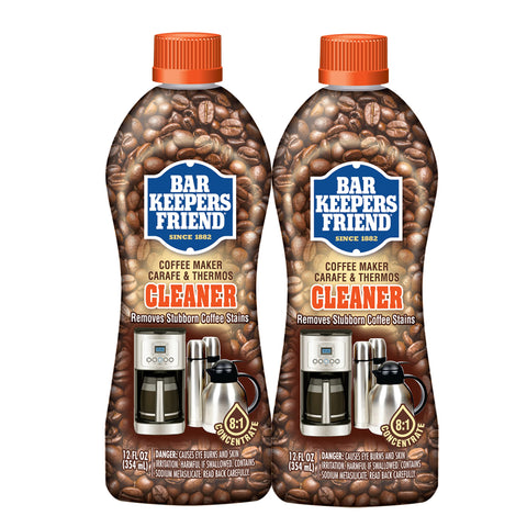 Bar Keepers Friend limpiador para cafetera espresso; elimina manchas y grasa.