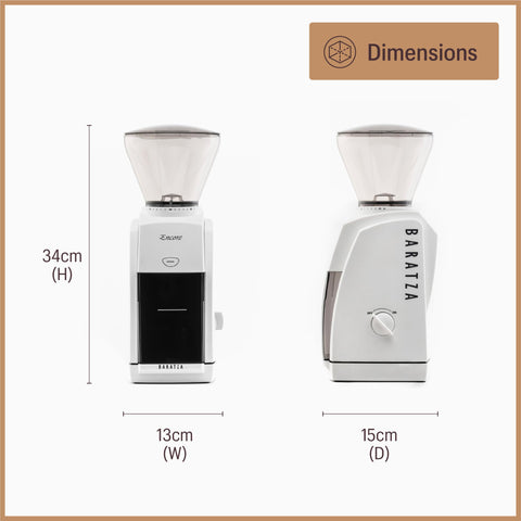 Baratza Encore acabado negro elegante en encimera.