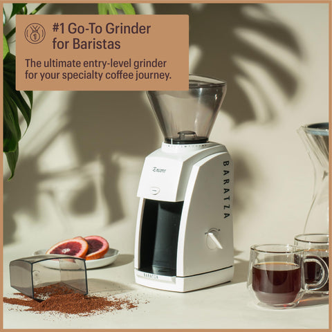 Baratza Encore ajuste de molienda amplio para espresso y filtrado.