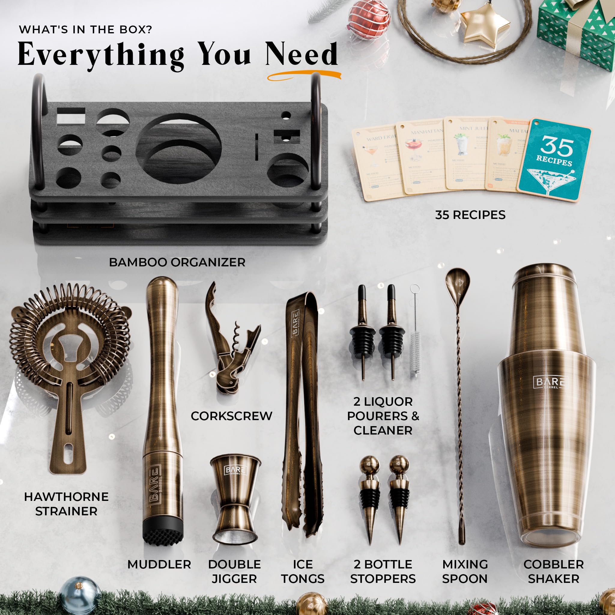 Bare Barrel 35 cartas de recetas para inspirar cocteles en casa
