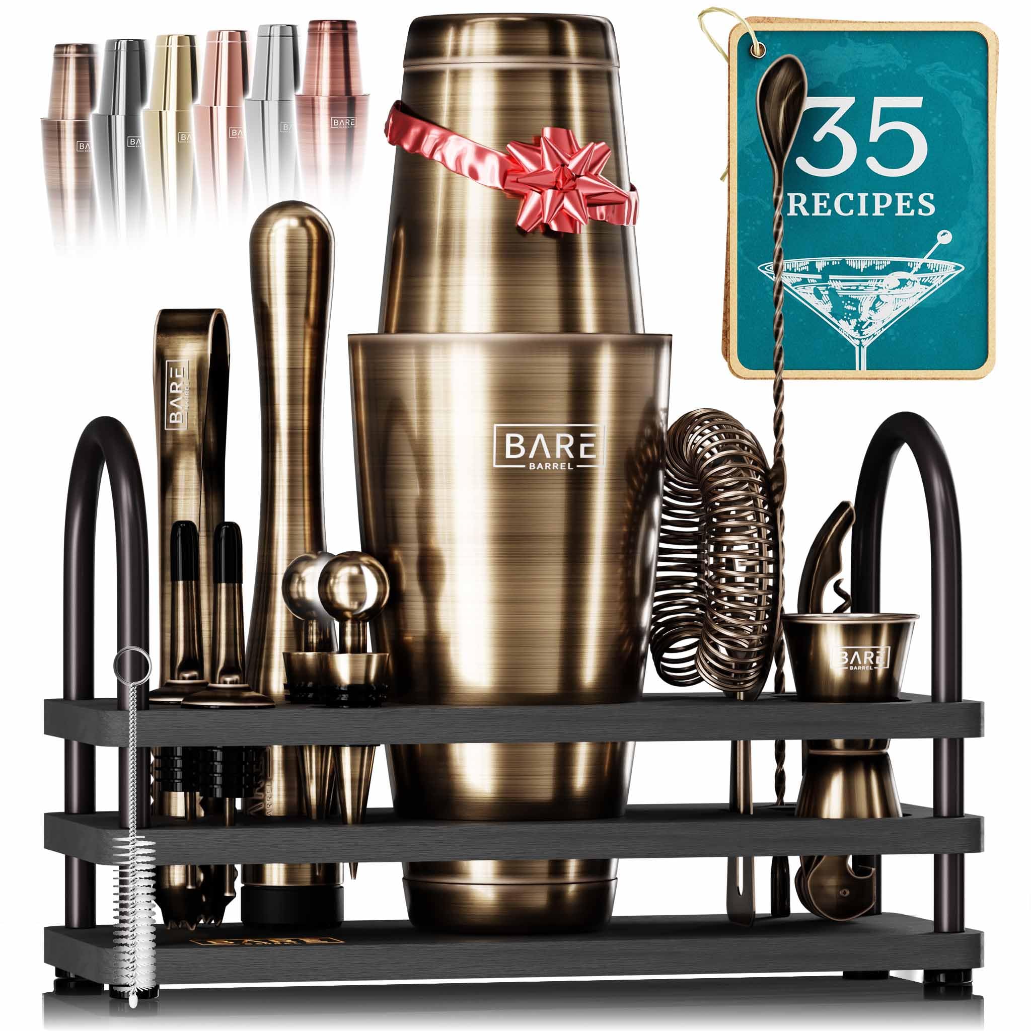 Bare Barrel kit de coctelería 14 piezas para preparar cocteles en casa