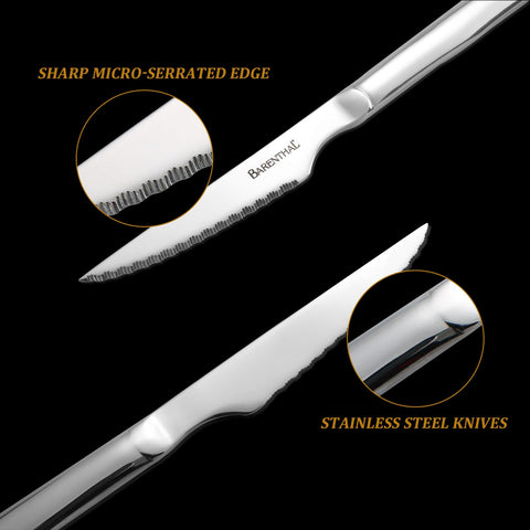 Barenthal mango con tres remaches, cuchillo ergonómico para cortar carnes con control.