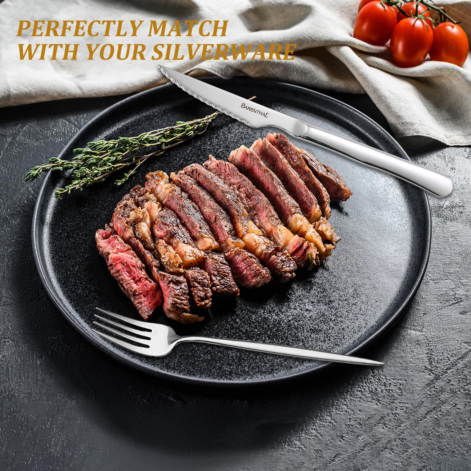 Barenthal regalo ideal: juego de cuchillos para amantes de la carne y cenas.