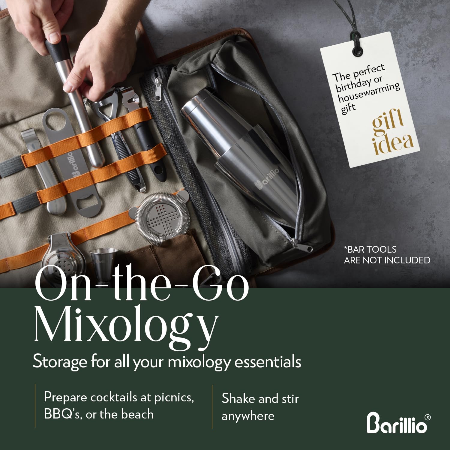 Barillio bolsa con correas ajustables para comodidad al viajar